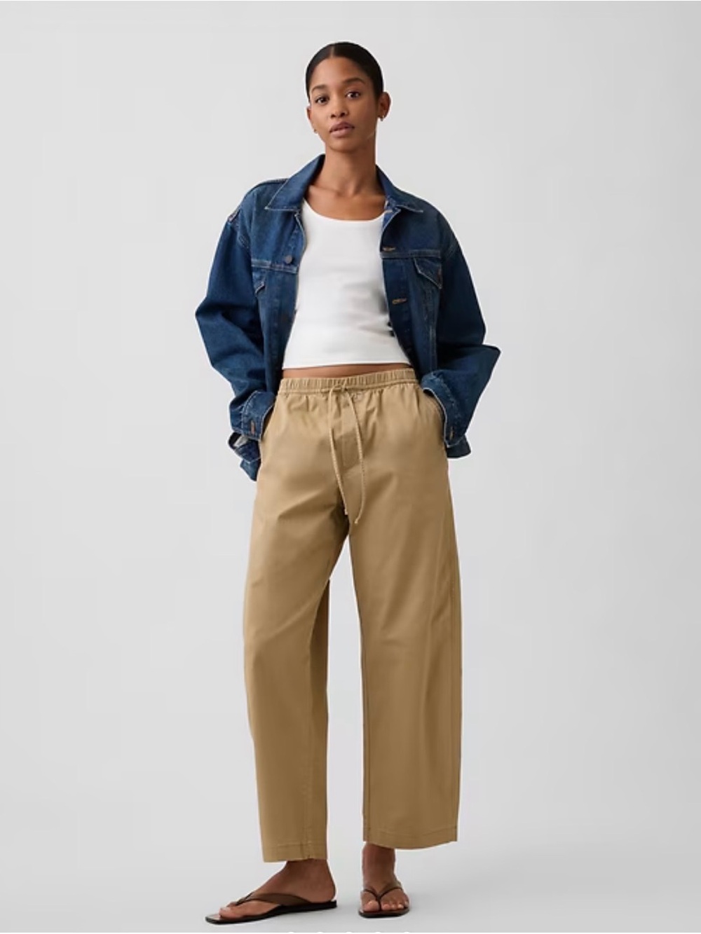 Gap Factory Women’s Mid Rise Easy Barrel Khakis Pants NWT Size Small